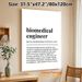 Biomedical Engineer Definition Painting Poster, Minimalist Typographic Text Poster, Professional Career-themed Decor Suitable For Office, Home_maomaolike.com