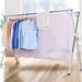 SOGA 2.4m Portable Standing Clothes Drying Rack Foldable Space-Saving Laundry Holder Indoor Outdoor_maomaolike.com