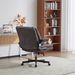 Criss Cross Legged Office Chair With Flip-Up Back Built-In Dynamic Airbag Lumbar Support, Wide Seat Desk Chair With Flip-Up Arms And Wheels, Modern Cross-Leg Chair For Home Office, Vanity, Gray_maomaolike.com