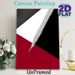 Abstract Geometric Painting Poster, Sleek Bold Red Black White Brushstroke Poster, Minimalist Modern Decor Piece Suitable For Living Room, Office_maomaolike.com
