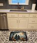 The Grim Reaper Spooky Halloween Memory Foam Kitchen Mat Machine Washable Anti-Fatigue Mat Cushion Comfort Bath Mat Or Kitchen Rug_maomaolike.com
