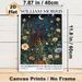 William Morris Night Wildflower Painting Poster, Vintage Arts & Crafts Style Celestial Floral Poster, Timeless Artistic Decor Ideal For Living Room_maomaolike.com
