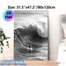 Surfing Themed Painting Poster, Monochrome Dynamic Ocean Wave & Surfer Poster, Captures Adventurous Ocean Energy, Ideal For Living Room, Bedroom And_maomaolike.com