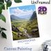 Snowdonia Wales Mountain Valley Painting Poster, Vibrant Stylized Scenic Landscape Poster, Delivers Tranquil Natural Ambiance, Ideal For Living Room_maomaolike.com