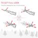 6 Ft Unlit Snow-Flocked Slim Pine Artificial Christmas Tree With Realistic Branches And 394 Tips_maomaolike.com