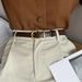 Men's Casual Vintage PU Leather Belt With Classic Oval Buckle - Ideal For Daily Wear, Parties, And Gifts_maomaolike.com