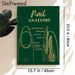 Nail Anatomy Painting Poster, Elegant Dark Green With Golden Line Art Poster, Informative Nail Structure Reference, Suitable For Nail Salons And_maomaolike.com