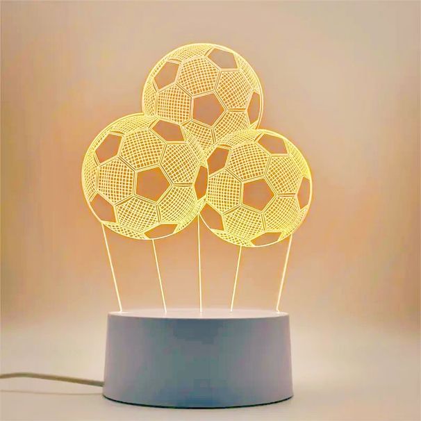 3D Football USB Plug Night Lamp, Creative Sports Decor Lampu Malam Hiasan, Bedroom Bedside Table Light Perfect Gift For Football Sports Enthusiast_maomaolike.com