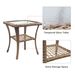 3Pcs Outdoor Patio Wicker Rocking Porch Chair With Waterproof Cushions,Khaki_maomaolike.com