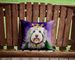 Old English Sheepdog King Of Mardi Gras Throw Pillow Machine Washable, Indoor Outdoor Decorative Pillow For Couch, Bed Or Patio, 14Hx14W_maomaolike.com