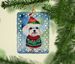 Maltese Christmas Porcelain Ornament Christmas Tree Hanging Decorations For Home Christmas Holiday, Rectangle, Gift, Multicolor_maomaolike.com