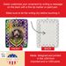 Chocolate Poodle King Of Mardi Gras Porcelain Ornament Christmas Tree Hanging Decorations For Home Christmas Holiday, Rectangle, Gift, Multicolor_maomaolike.com