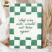 Kitchen Humor Quote Painting Poster, Vintage Green Checkered Handwritten Style Poster, Playful Dining-themed Quote Adds Lighthearted Vibe For Kitchen_maomaolike.com