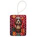 Petit Basset Griffon Vendeen Holiday Christmas Porcelain Ornament Christmas Tree Hanging Decorations For Home Christmas Holiday, Rectangle, Gift, Multicolor_maomaolike.com