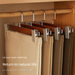Solid Wood Home Use No Trace Special Pants Hanger Storage Artifact Wardrobe Drying JK Skirt Clip_maomaolike.com