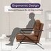 Mid-Century Modern Chair Upholstered Lounge Arm Chair With Iron Frame And Thicker Cushion For Living Room, Reading, Balcony,Brown_maomaolike.com