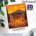 Pompeii Ancient Ruins Painting Poster, Warm-toned Retro Historic Scenery Poster, Captivating Ancient Architecture View, Ideal For Home Living Room Or_maomaolike.com