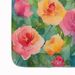 Roses In Watercolor Memory Foam Kitchen Mat Machine Washable Anti-Fatigue Mat Cushion Comfort Bath Mat Or Kitchen Rug_maomaolike.com