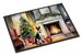 Basenji Cozy Christmas Doormat Front Door Mat Indoor Outdoor Rugs For Entryway, Non Slip Washable Low Pile, 24H X 36W_maomaolike.com