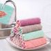 3pcs/5pcs/10pcs Microfiber Towel Absorbent Kitchen Cleaning Cloth Non-stick Oil Dish Towel Rags Napkins Tableware Household Cleaning Towel_maomaolike.com