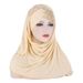 Unisex Milk silk forehead glitter with milk silk scarf hat hat_maomaolike.com