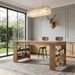 Kitchen Island, Large Home Bar Table With Double-Sided Storage Shelves_maomaolike.com