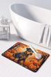 Airedale Terrier Fall Memory Foam Kitchen Mat Machine Washable Anti-Fatigue Mat Cushion Comfort Bath Mat Or Kitchen Rug_maomaolike.com