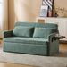 Adult Sleeper Chair Bed, 3-in-1 Convertible Sofa Chair Bed Pull-out Sofa Bed, Convenient Folding Tray Table With USB And Type-C Charging Ports Modern Loveseat For Living Room,LIGHTE-GREEN,Fabric_maomaolike.com