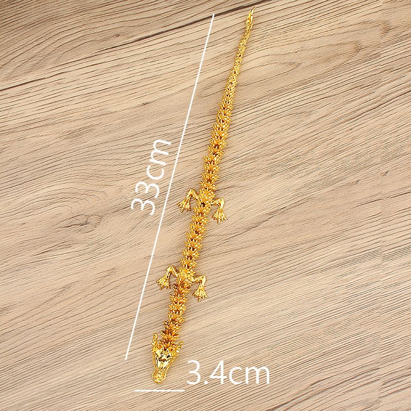 Brass 3D Three-Dimensional Movable Home Office Desktop Antique Ornament Chinese Dragon Handheld Metal Craft_maomaolike.com