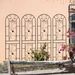 4 Pack Metal Garden Trellis 86.7" X 19.7" Rustproof Trellis For Climbing Plants Outdoor Flower Support Peacock Style Black_maomaolike.com