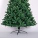 6ft Artificial Christmas Tree Full Natural Spruce PVC Fir Tree Foldable Metal Stand Unlit Green_maomaolike.com