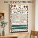 Billiards Rules Painting Poster, Vintage Ornate Detailed Billiard Game Regulation Poster, Informative Classic Design Ideal For Game Rooms And Billiard_maomaolike.com