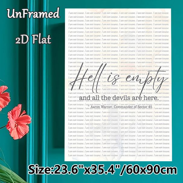 Dark Literary Quote Painting Poster, Soft-toned Typographic Poster, Thought-provoking Literary Quote Decor Suitable For Bedroom, Study Room_maomaolike.com