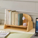 Solid Wood Bookshelf Creative Rack Desktop Student Home Book Stand Children Ins Simple Durable Storage_maomaolike.com