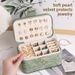 New Luxury Printed Storage With Large Capacity, Layered And Partitioned Design, High-end Pearl Velvet Jewelry Box_maomaolike.com