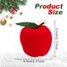 12Pcs Mini Christmas Ornament 2.1in Foam Red Ball Ornament Pendants Xmas Tree Hanging Decorations For Holiday Party Supplies_maomaolike.com