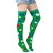 Unisex Halloween polka Dot Clown Stockings Rave Ball party performing festive polka dot over the knee socks_maomaolike.com