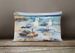 Birds, Birds, Birds Throw Pillow Throw Pillow For Indoor Couch Bed Outdoor Patio Washable, Gulls Scavenging 7519,12Hx16W_maomaolike.com