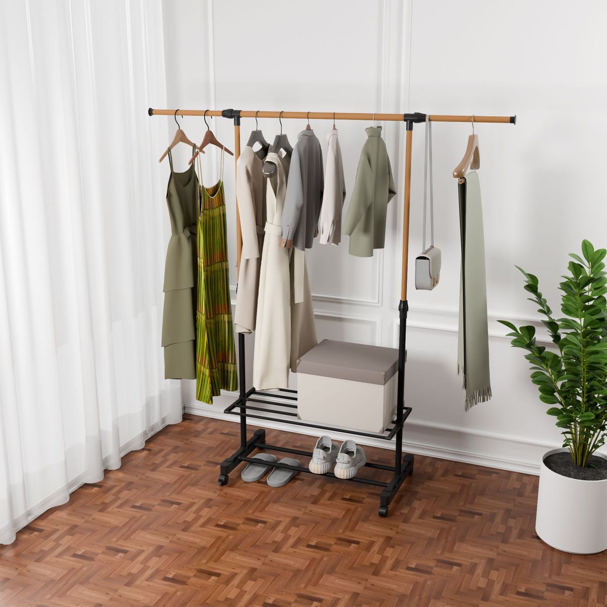 1pc, Tall Freestanding Towel Racks For Bathroom, Towel Holder Stand For Bathroom, Blanket Ladder Drying And Display Rack, Floor Drying Rack_maomaolike.com