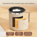 Stainless Steel Mug With Lid Student Double-layer Insulation Office Worker Drinking Tea Coffee Cup_maomaolike.com