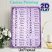 Russian Alphabet & Runes Chart Painting Poster, Elegant Purple Framed Typographic Poster, Practical Reference For Learning Runes And Russian Letters_maomaolike.com