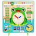 Montessori Wood Clock Teaching Aids Baby Weather Season Calendar Clock Time Cognition Preschool Education Toys For Children_maomaolike.com