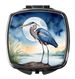Blue Heron Under The Moonlight Compact Mirror Decorative Travel Makeup Mirror For Women Girls Gifts Pocket Makeup Mirror Folding Handheld_maomaolike.com