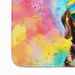 Dachshund Hippie Dawg Memory Foam Kitchen Mat Machine Washable Anti-Fatigue Mat Cushion Comfort Bath Mat Or Kitchen Rug_maomaolike.com