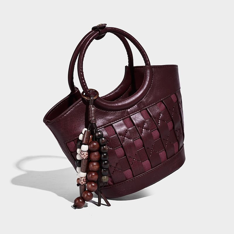Vintage Woven Niche Design Bucket Bag, 2026 Autumn New Style, Versatile And Stylish Handbag/shoulder Bag_maomaolike.com