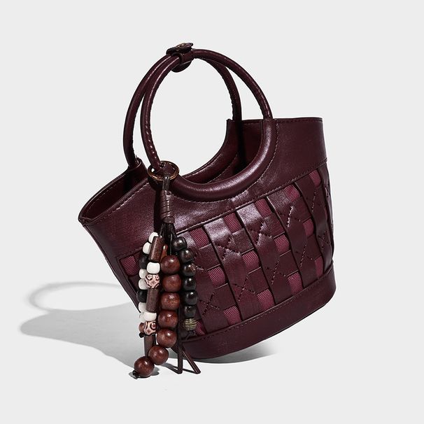 Vintage Woven Niche Design Bucket Bag, 2026 Autumn New Style, Versatile And Stylish Handbag/shoulder Bag_maomaolike.com