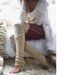 Unisex Long knitted woollen hosiery Pile hosiery strap leg warmers foot warmers_maomaolike.com