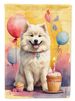 Samoyed Happy Birthday Garden Flag Mailbox Flag Decorative Yard Flag Banner Outside Patio Artwork Yard Flower Beds, Garden Size, Multicolor_maomaolike.com
