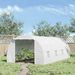 20' X 10' X 7' Walk-In Tunnel Greenhouse With Zippered Door & 8 Mesh Windows, Large Garden Green House Kit, Galvanized Steel Frame, White_maomaolike.com