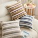 3D Striped Jacquard Luxury High-End Soft Cushion Villa Showroom Decorative Sofa Pillow Cover_maomaolike.com